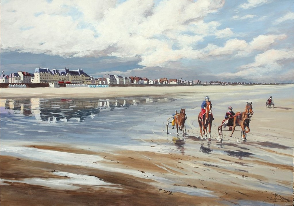 Cabourg,les trotteurs, 92x65 cm, 30P