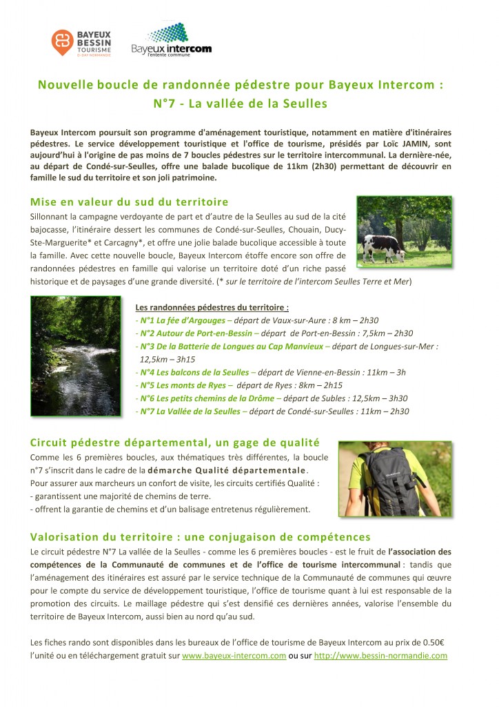 CP circuit n°7 Vallée de la Seulles
