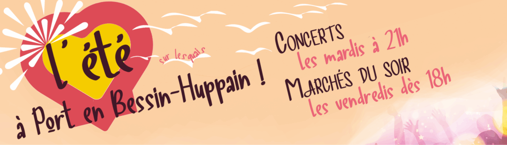 L'été à Port en Bessin-Huppain : concerts les mardis à 21h et les marchés du soir les vendredis dès 18h
